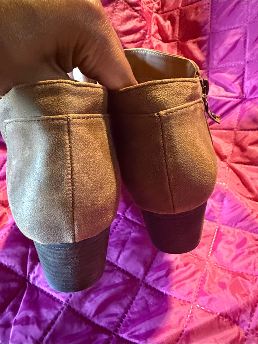 NWOT LifeStride Blake Low Heel Ankle Booties. Side-Zip. 10 wide - Picture 4 of 6